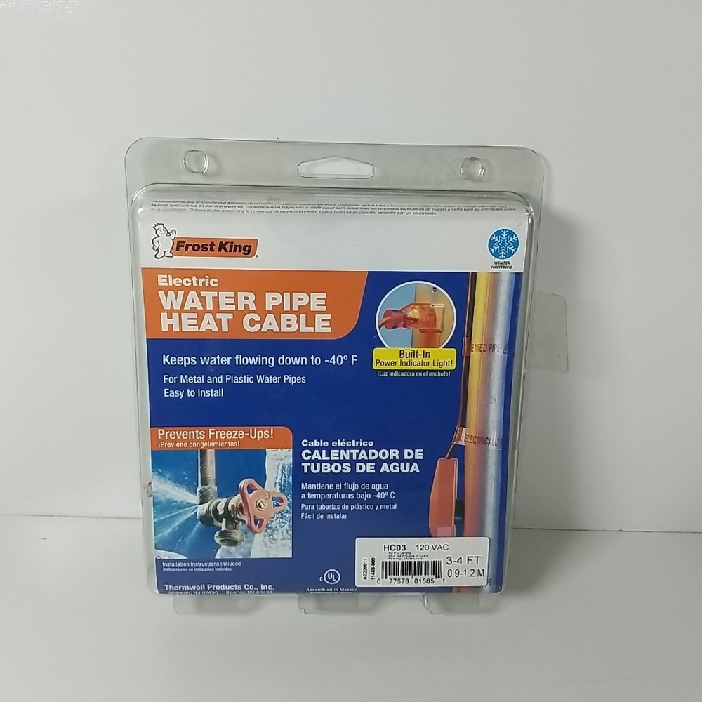 Frost King Electric Water Pipe Heat Cable (3-4 ft./0.9-1.2 M) HC06